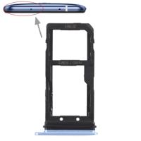 SIM-kaarthouder + SIM Card / Micro SD-kaart lade voor HTC U11 (blauw)