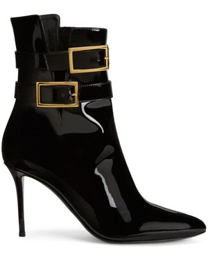 Giuseppe Zanotti bottines Pearlie en cuir 105 mm - Noir