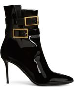 Giuseppe Zanotti bottines Pearlie en cuir 105 mm - Noir