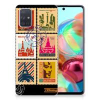 Samsung Galaxy A71 | Silliconen Back Cover | Postzegels