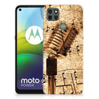 Motorola Moto G9 Power Siliconen Hoesje met foto Bladmuziek - thumbnail