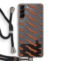 Bacon to my eggs #2: Samsung Galaxy S21 Plus Transparant Hoesje met koord