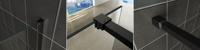 Wiesbaden Slim profielset met stabilisatiestang 120 cm mat zwart Wiesbaden Slim profielset met stabilisatiestang 120 cm mat zwart