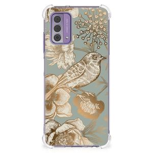 Case voor Nokia G42 Vintage Bird Flowers