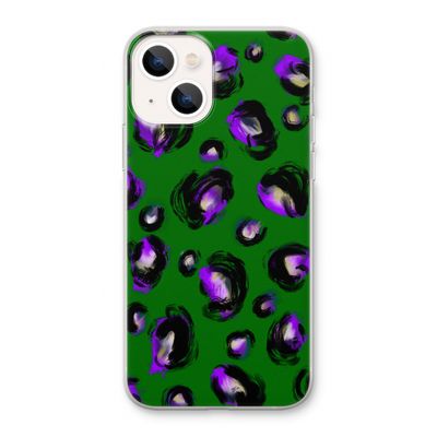 Green Cheetah: iPhone 13 Transparant Hoesje