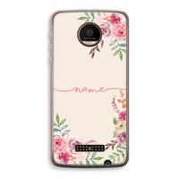 Rozen: Motorola Moto Z Force Transparant Hoesje