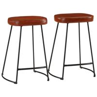 Barkrukken 2 st 41x29x62 cm donkerbruin