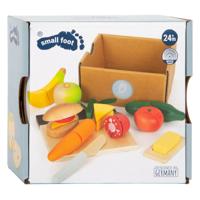 Small Foot houten snijen speeleten lunch set, 24dlg.