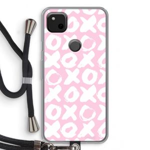 XOXO: Pixel 4a Transparant Hoesje met koord