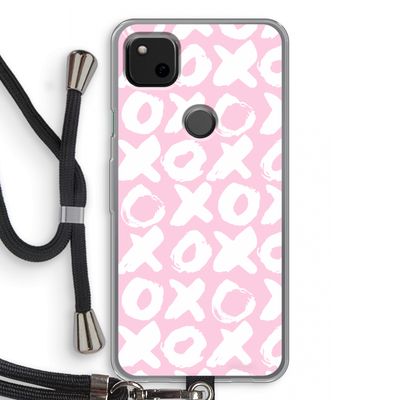 XOXO: Pixel 4a Transparant Hoesje met koord