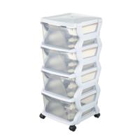 Bama Insieme Ladesysteem met Wieltjes 4 Laden 36x40x80 cm Wit/Transparant Bama Insieme Ladesysteem met Wieltjes 4 Laden 36x40x80 cm Wit/Transparant