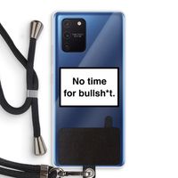 No time: Samsung Galaxy Note 10 Lite Transparant Hoesje met koord