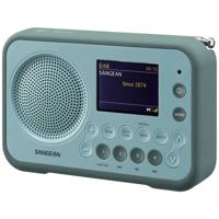 Sangean DPR-76BT Zakradio DAB+, VHF (FM) AUX, Bluetooth Toetsvergrendeling Lichtblauw