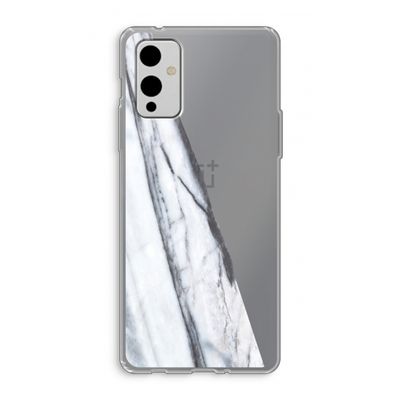Gestreepte marmer: OnePlus 9 Transparant Hoesje