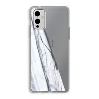 Gestreepte marmer: OnePlus 9 Transparant Hoesje