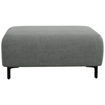 Leen Bakker - Hocker Elsa - Eden - Stof - Grijs - 77x99x45 Cm
