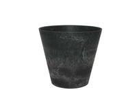 Bloempot Pot Claire zwart 27 x 24 cm - Artstone - thumbnail