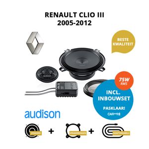 Premium speakers voor Renault Clio 2005-2012 III - Voordeuren/achterdeuren