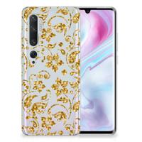 Xiaomi Mi Note 10 Pro | TPU Case | Gouden Bloemen
