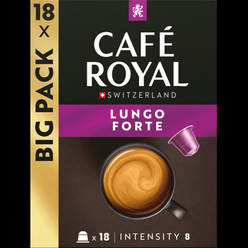 Cafe Royal XL Box Lungo Forte 18 Capsules 99 g bij Jumbo