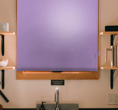 Rolgordijn keuken elegant Lila violet effen kleur