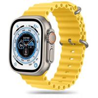 Apple Watch Ultra 2/Ultra/9/8/SE (2022)/7/SE/6/5/4 Tech-Protect Iconband Pro TPU-riem - 49mm/45mm/44mm/42mm - Geel - thumbnail