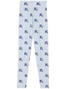 Burberry legging Equestrian Knight à taille haute - Bleu