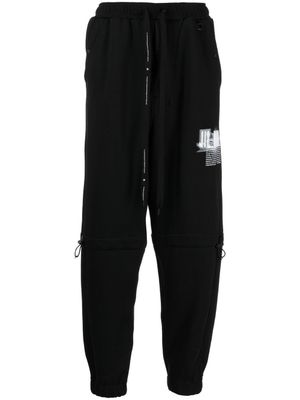 NILøS pantalon de jogging à imprimé graphique - Noir