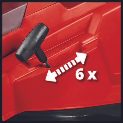 Einhell RASARRO 36/42 (2x5,2Ah) Duwgrasmaaier Batterij/Accu Zwart, Rood