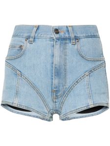 Mugler short en jean - Bleu