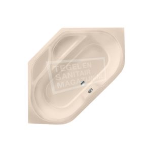 Xenz New Guinea 140x140 hoekbad 270L Creme mat