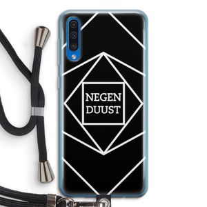 Negenduust geometrisch: Samsung Galaxy A50 Transparant Hoesje met koord