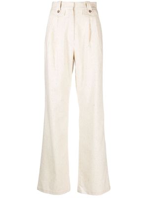 DESTREE pantalon Charlotte à coupe droite - Tons neutres