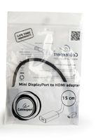 Gembird A-MDPM-HDMIF-02 Mini Displayport HDMI Zwart kabeladapter/verloopstukje - thumbnail