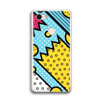 Pop Art #1: Google Pixel 3 Transparant Hoesje