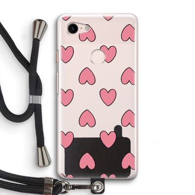 Ondersteboven verliefd: Pixel 3 Transparant Hoesje met koord