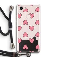 Ondersteboven verliefd: Pixel 3 Transparant Hoesje met koord
