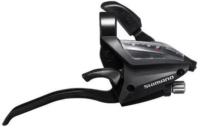 Shimano versteller (rechts) met remhendel 8 speed st-ef500-4 4 vingers zwart