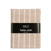 Mica Decorations Alivo Tafelkleed - L250 x B140 cm - Beige, Wit