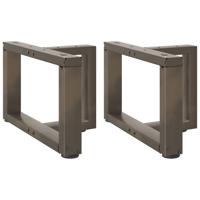 Salontafelpoten 2 st T-vormig 40x25x(30-31) cm staal naturel Salontafelpoten 2 st T-vormig 40x25x(30-31) cm staal naturel