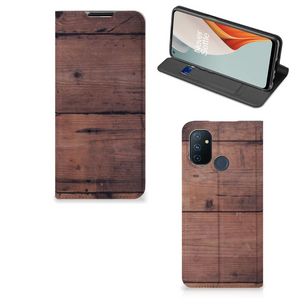 OnePlus Nord N100 Book Wallet Case Old Wood