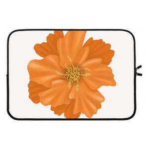 Orange Ellila flower: Laptop sleeve 13 inch
