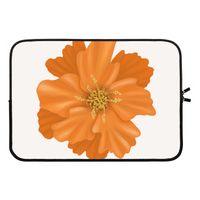 Orange Ellila flower: Laptop sleeve 13 inch