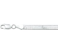TFT Armband Zilver Gourmet Plat 4,5 mm 19 cm - thumbnail