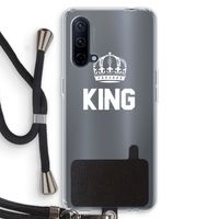 King zwart: OnePlus Nord CE 5G Transparant Hoesje met koord