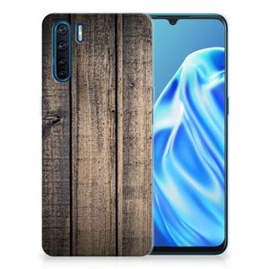 OPPO A91 Bumper Hoesje Steigerhout