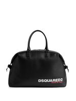 DSQUARED2 sac cabas grainé à logo imprimé - Noir - thumbnail