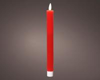 Lumineo Dinerkaars led ribbel 24cm rood 2 st.