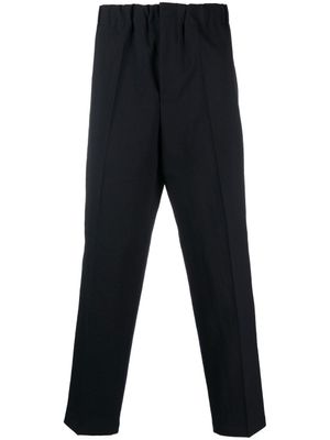 Jil Sander pantalon à taille élastiquée - Bleu