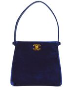 CHANEL Pre-Owned sac à main Double Sided en velours (1998) - Bleu